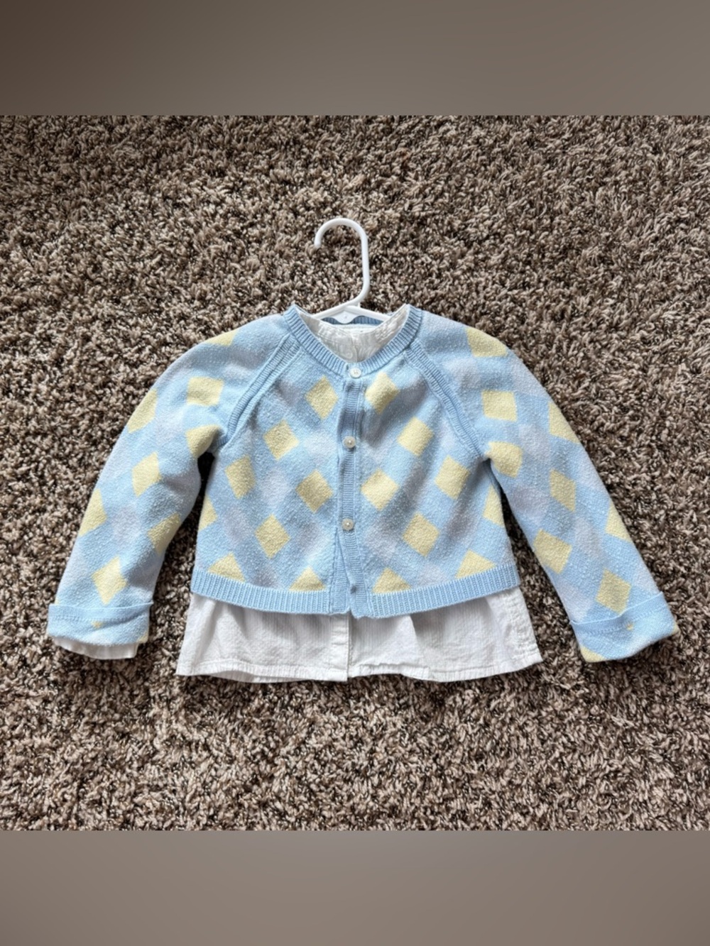 Ralph Lauren Light Blue Knit Cardigan 24m